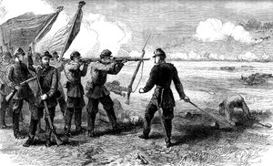 The Battle of Bull Run, Virginia, 1861 by Unbekannt