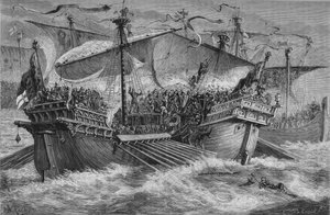 The Battle of Dover, 24 August 1217, c. 1880 by Unbekannt
