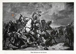 The Battle of the Spurs, 1882 by Unbekannt
