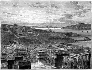 The Bay of San Francisco, America by Unbekannt
