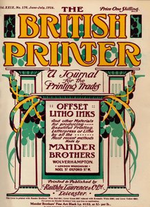 The British Printer - Advert by Unbekannt