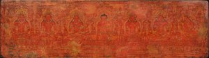 The Buddha Shakyamuni, Five Past Buddhas, and Maitreya