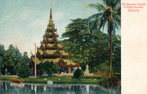The Burmese Pagoda in Eden-Gardens, Calcutta