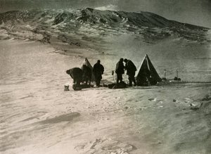 The Camp 7000 Feet Up Mount Erebus by Unbekannt