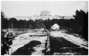 The Capitol without its dome, Washington DC, USA by Unbekannt