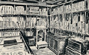 The Chained Library at Wimborne by Unbekannt