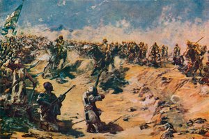 The Charge of the 21st Lancers at Omdurman by Unbekannt