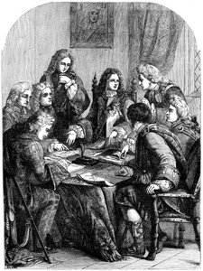 The Chevalier de St George and His Council by Unbekannt