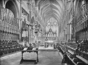 The Choir, Lincoln Cathedral by Unbekannt
