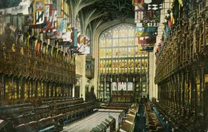 The Choir in St Georges Chapel, Windsor Castle, 1904 by Unbekannt