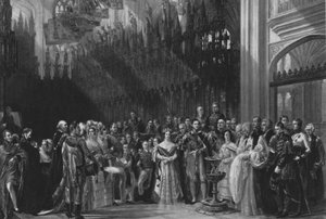 The Christening of the Prince of Wales, January 25, 1842 by Unbekannt