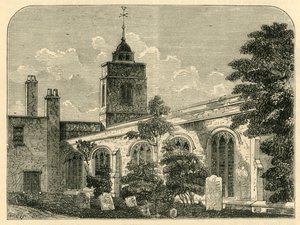 The Church of Allhallows, Barking, in 1750, c1872 by Unbekannt
