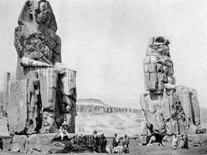 The Colossi of Memnon, Luxor Thebes, Egypt by Unbekannt