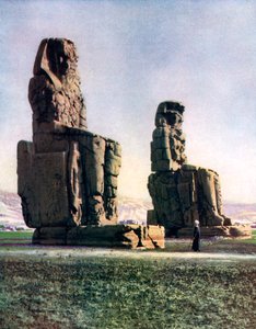 The Colossi of Memnon, Thebes, Egypt by Unbekannt