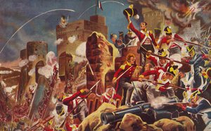 The Connaught Rangers. The Capture of The Citadel at Badajoz by Unbekannt
