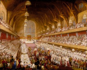 The Coronation Banquet of King George IV in Westminster Hall, 1821