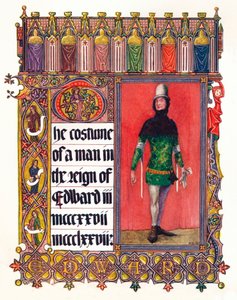 The Costume of a Man in the Reign of Edward III, c1353 by Unbekannt