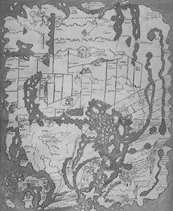 The Cottoniana or Anglo-Saxon Map MS Tib. BV by Unbekannt