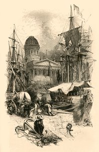 The Custom House, Liverpool, mid 19th century by Unbekannt
