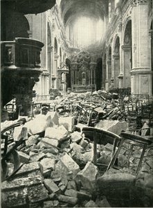 The Damage Done to Cambrai Cathedral, 1919 by Unbekannt