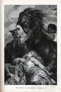 The Death of Brunhilde, Brunehaut, 1882 by Unbekannt