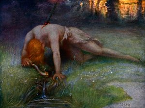 The Death of Siegfried by Unbekannt