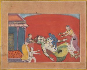 The Death of the Demoness Putana: Folio from a Bhagavata Purana Series