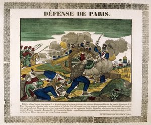 The Defence of Paris, 1814 by Unbekannt