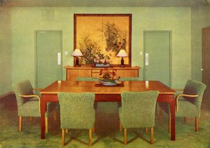 The Dining-Room - Paul T. Frankl, Beverly Hills, California by Unbekannt