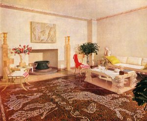 The Dining-Room - Robsjohn-Gibbings, Designated the Style of This Room as Sans Epoque by Unbekannt