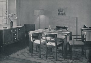 The Dining Room - Walnut and sycamore furniture by Unbekannt