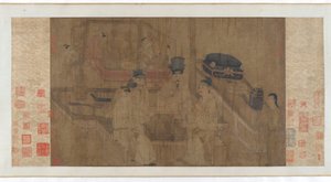 The Double Screen: Emperor Li Jing Watching His Brothers Play Weiqi