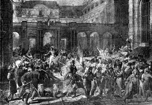 The Duke of Orleans Leaves the Royal Palace, Paris, 31st July 1830 by Unbekannt