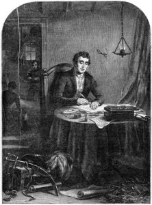 The Duke of Wellington Writing the Dispatches After the Battle of Waterloo by Unbekannt