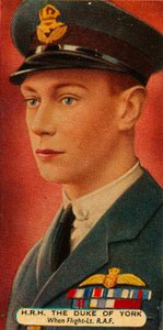 The Duke of York when he was a Flight Lieutenant in the RAF, c1918-1935