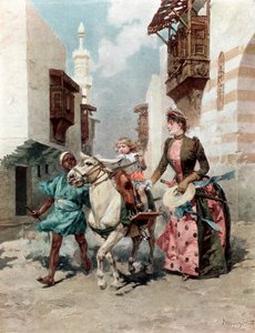 The Egyptian Quarter at the Universal Exposition, Paris, 1889 by Unbekannt