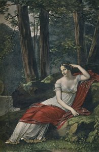 The Empress Josephine in the Park at Malmaison, 1809, 1896 by Unbekannt