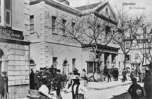 The Exchange, Gibraltar, 20th century by Unbekannt