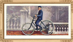 The First Pneumatic-Tyred Bicycle, 1939 by Unbekannt