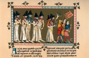 The Flagellants at Doornik in 1349 by Unbekannt