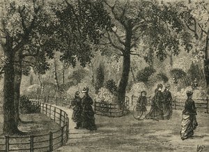 The Flower Walks, Kensington Gardens, c1876
