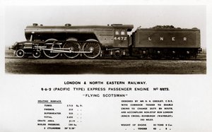 The Flying Scotsman Steam Locomotive by Unbekannt