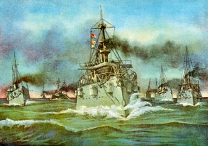 The Flying Squadron, Spanish-American War, 1898 by Unbekannt