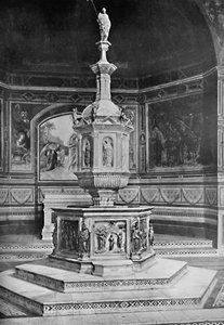 The Font in the Church of San Giovanni, Siena by Unbekannt