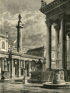The Forum and Column of Trajan (restoration) by Unbekannt