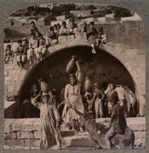 The Fountain of the Virgin, Nazareth, c1900 by Unbekannt