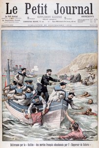 The French Linois Class Cruiser Galilee Saving French Sailors by Unbekannt