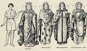 The Gallery of British Costume: How The People Dressed in Anglo-Saxon Times