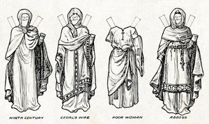 The Gallery of British Costume: How The People Dressed in Anglo-Saxon Times, c1934 by Unbekannt