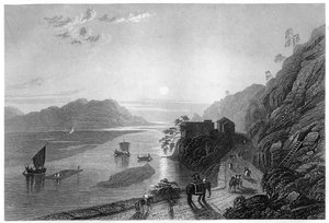 The Ganges entering the plains near Hurdwar, India by Unbekannt